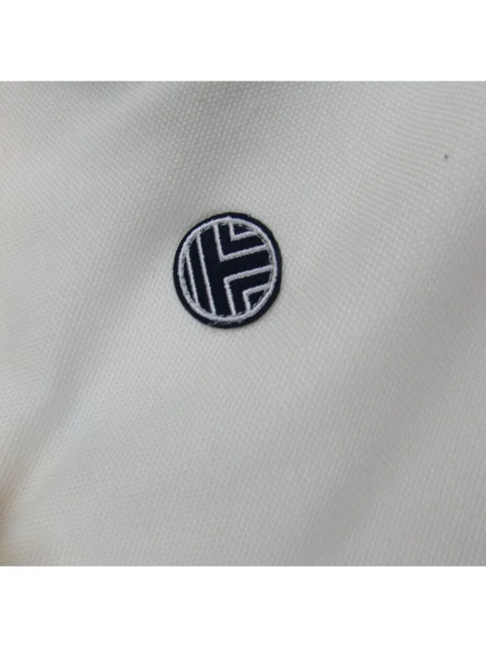 Tory Burch White Polo with Navy Trim
